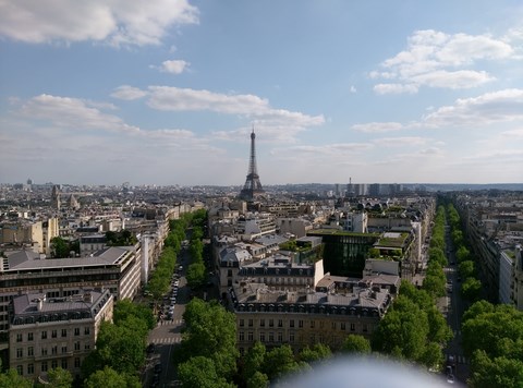 Vue de l'Arc de Triomphe Vue de l'Arc de Triomphe